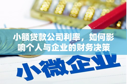 桦南小额贷款公司利率，如何影响个人与企业的财务决策