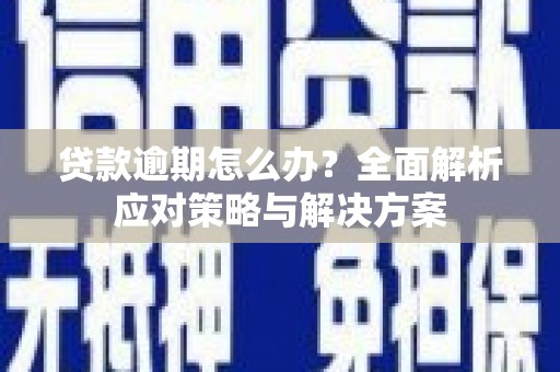 桦南贷款逾期怎么办？全面解析应对策略与解决方案