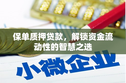 桦南保单质押贷款，解锁资金流动性的智慧之选
