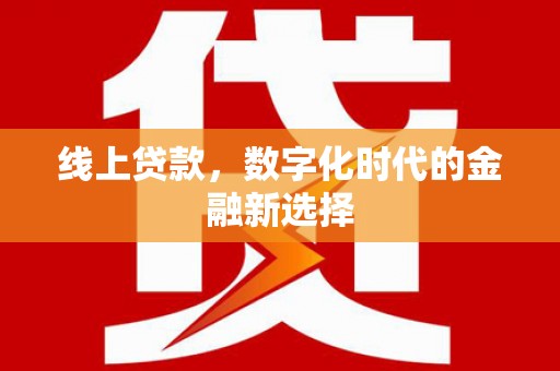 桦南线上贷款，数字化时代的金融新选择