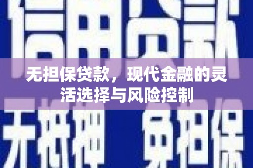 桦南无担保贷款，现代金融的灵活选择与风险控制