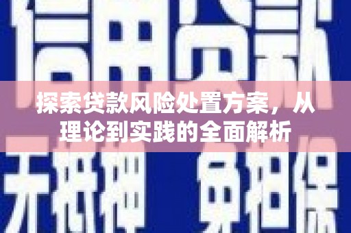 桦南探索贷款风险处置方案，从理论到实践的全面解析